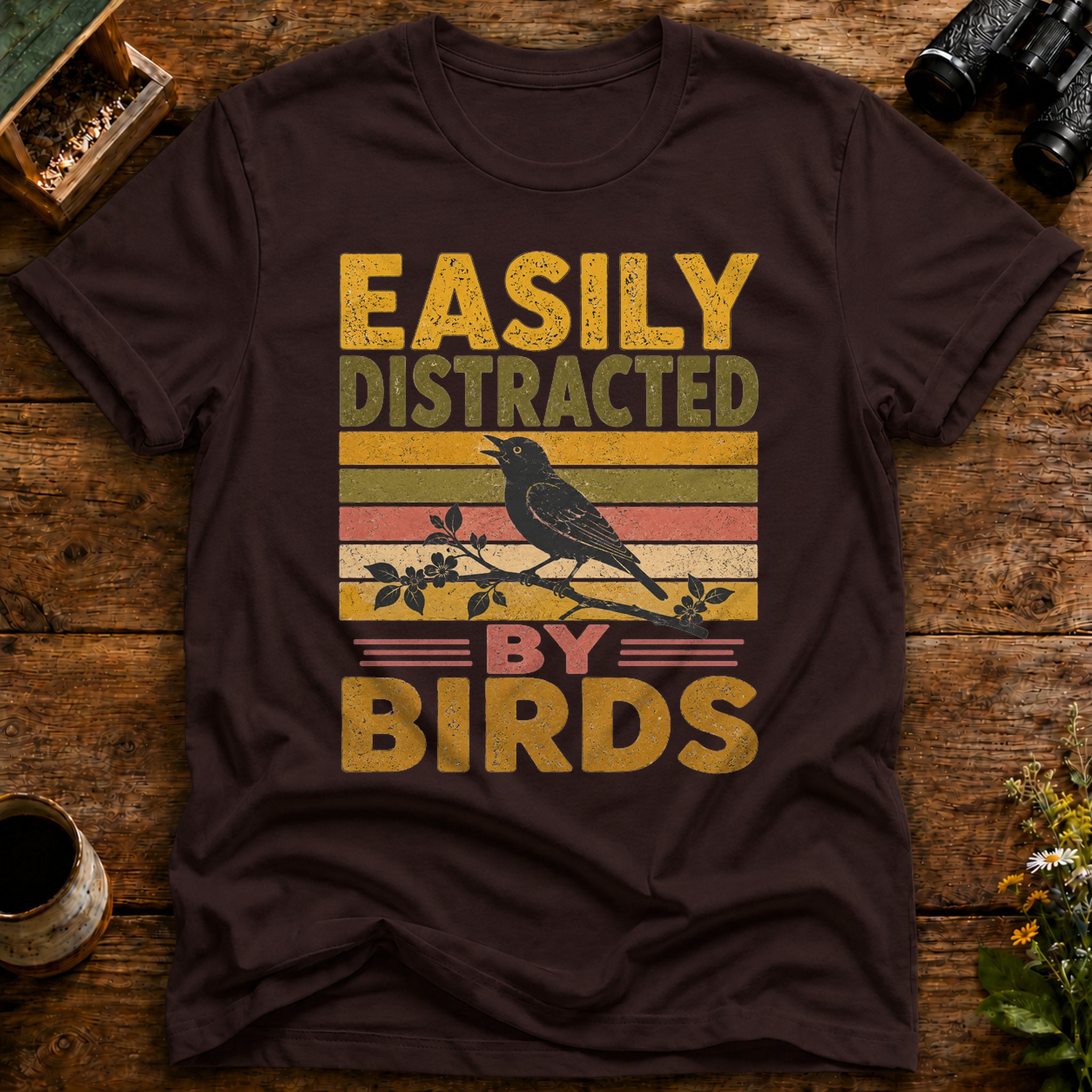 Easily Distracted By Birds T Shirt