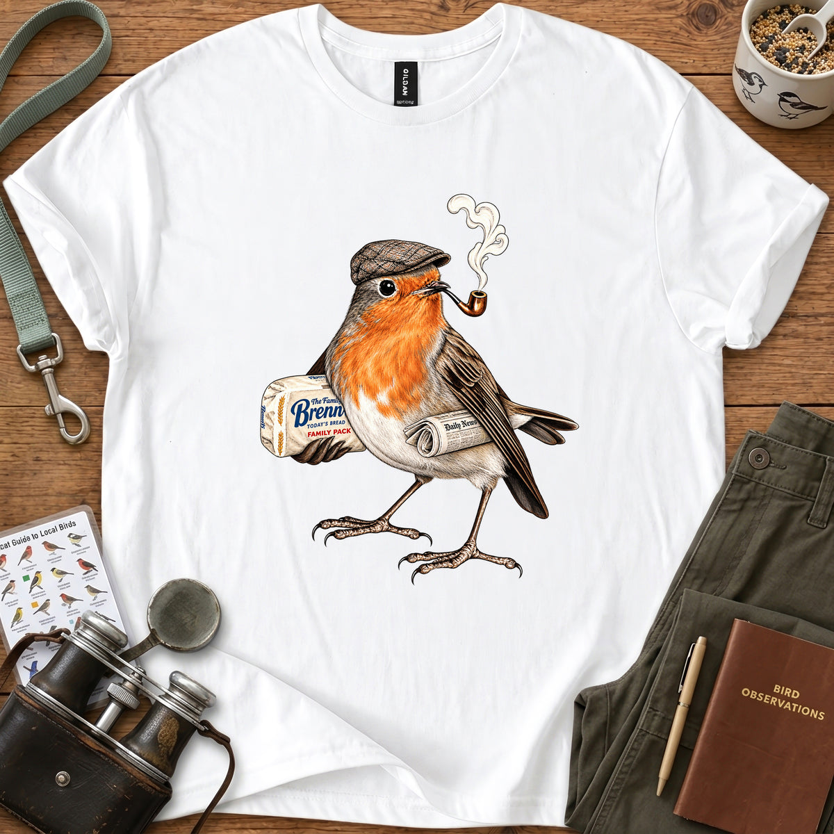 Flat Cap Robin T Shirt