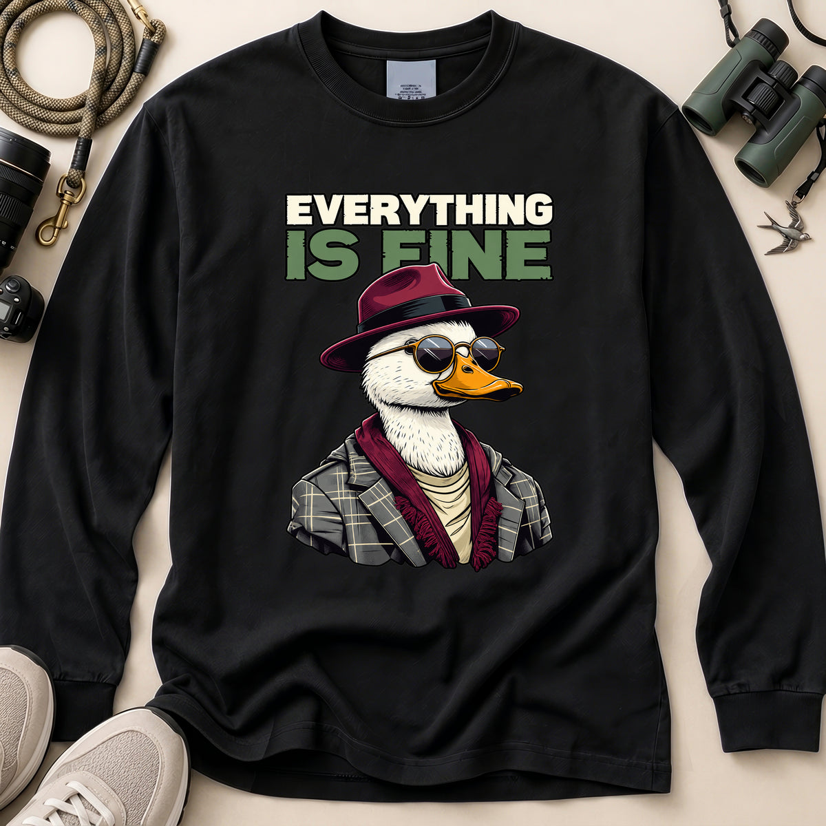 Everything Is Fine Duck T Shirt