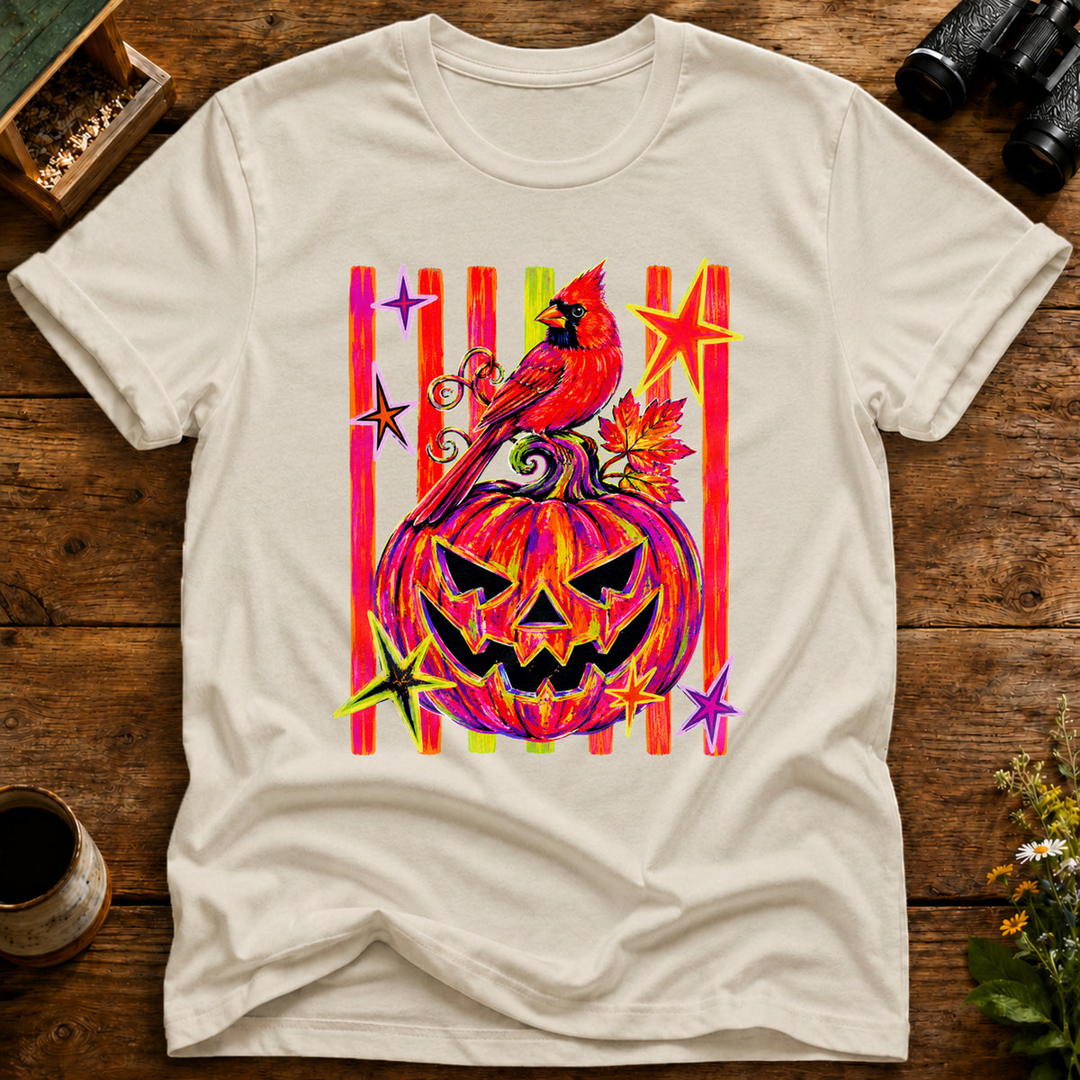 Cardinal Jack O Lantern Tee