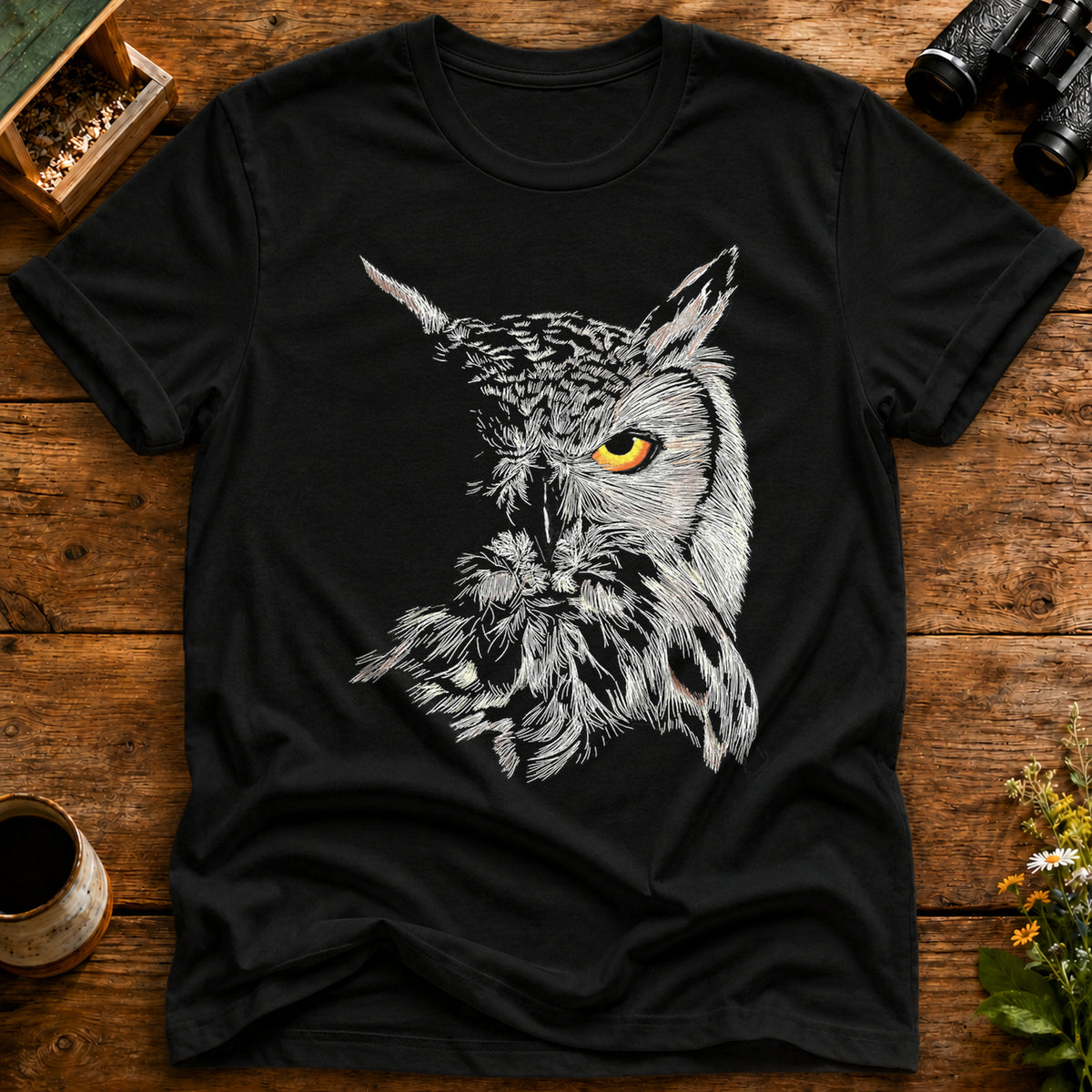 Fierce Owl Gaze T Shirt