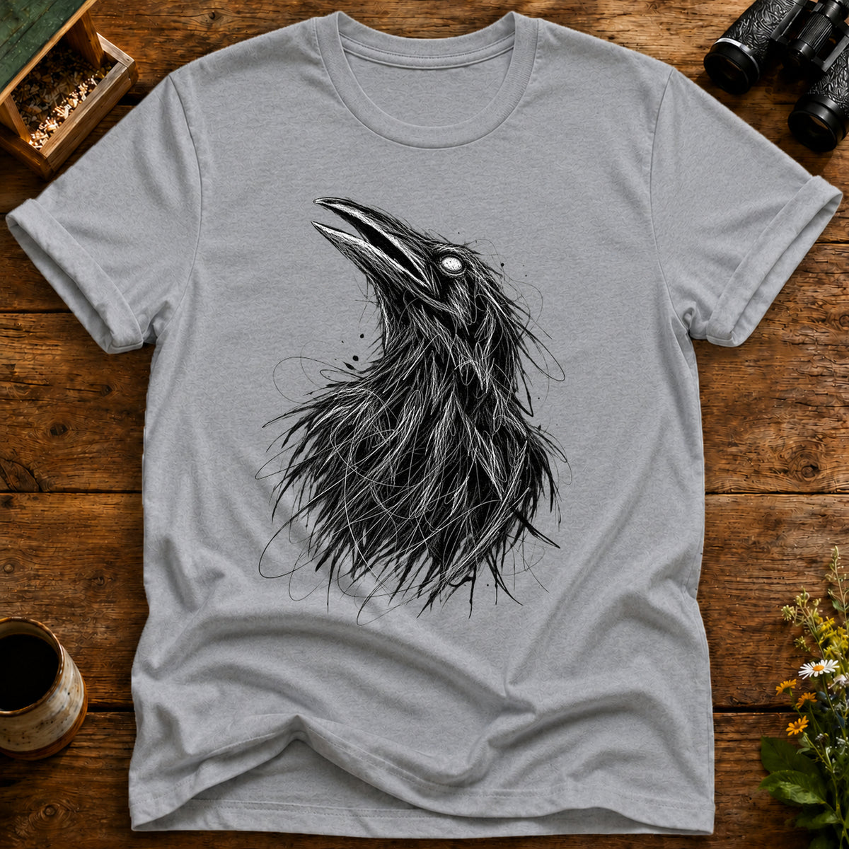 Raven's Wild Gaze T Shirt