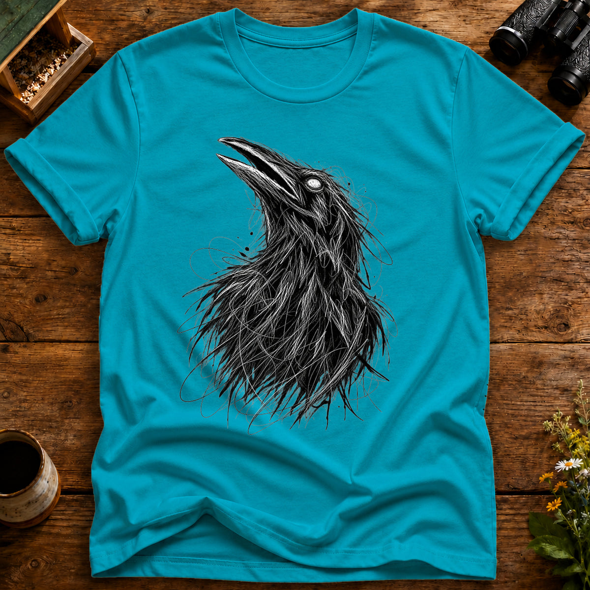 Raven's Wild Gaze T Shirt