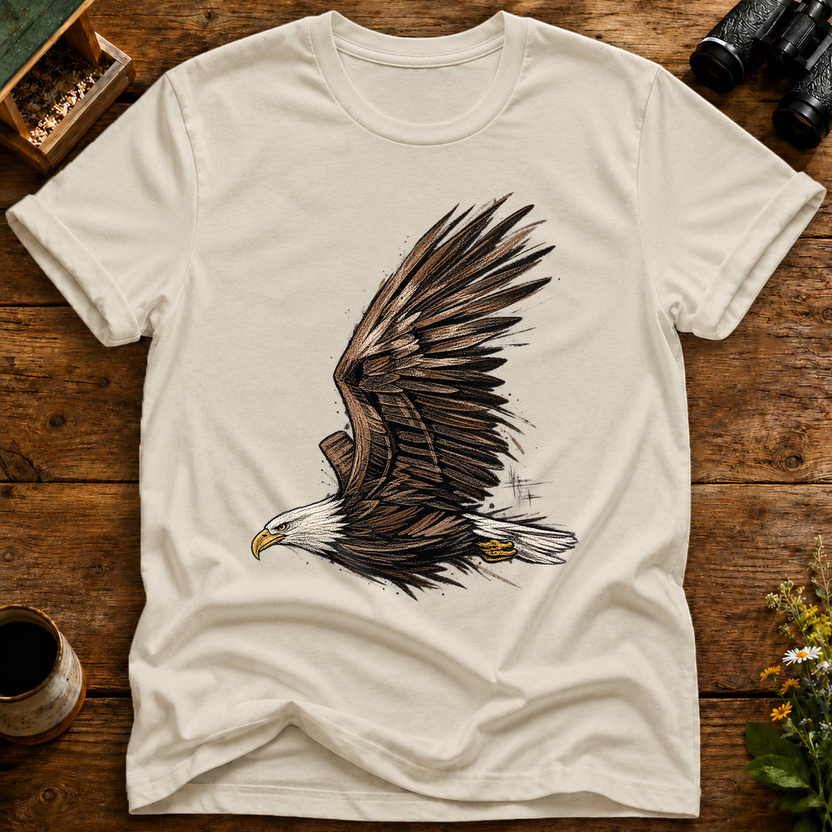 Majestic Eagle Flight T Shirt