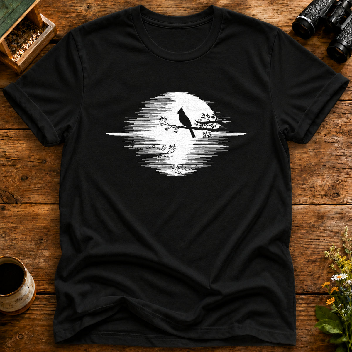 Cardinal Moon Silhouette T Shirt
