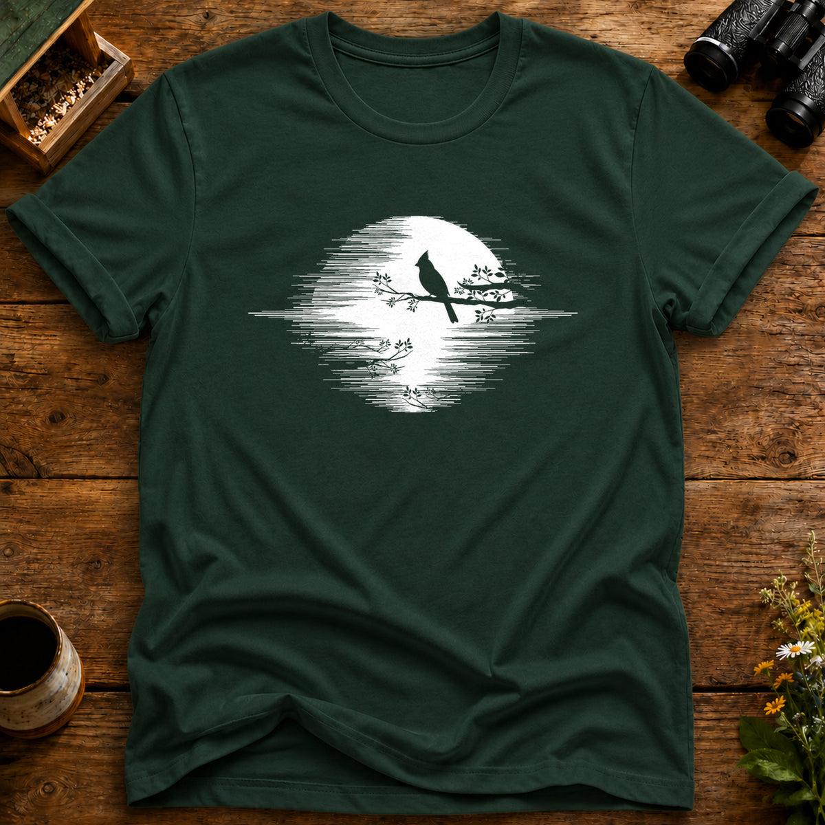Cardinal Moon Silhouette T Shirt