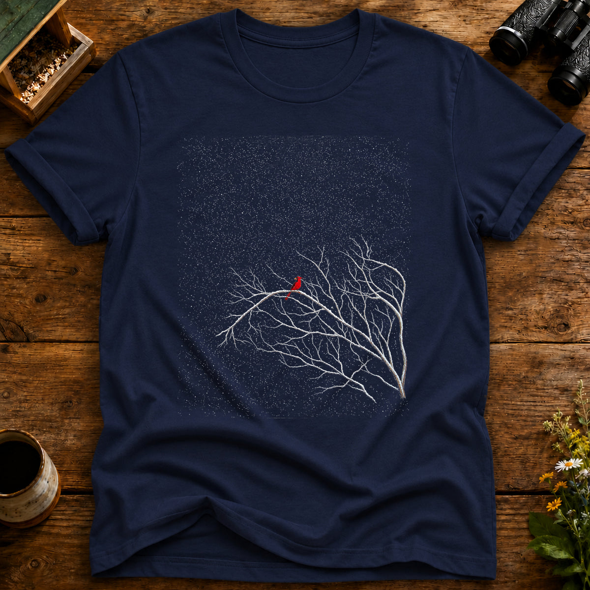 Starlit Perch Cardinal Tee