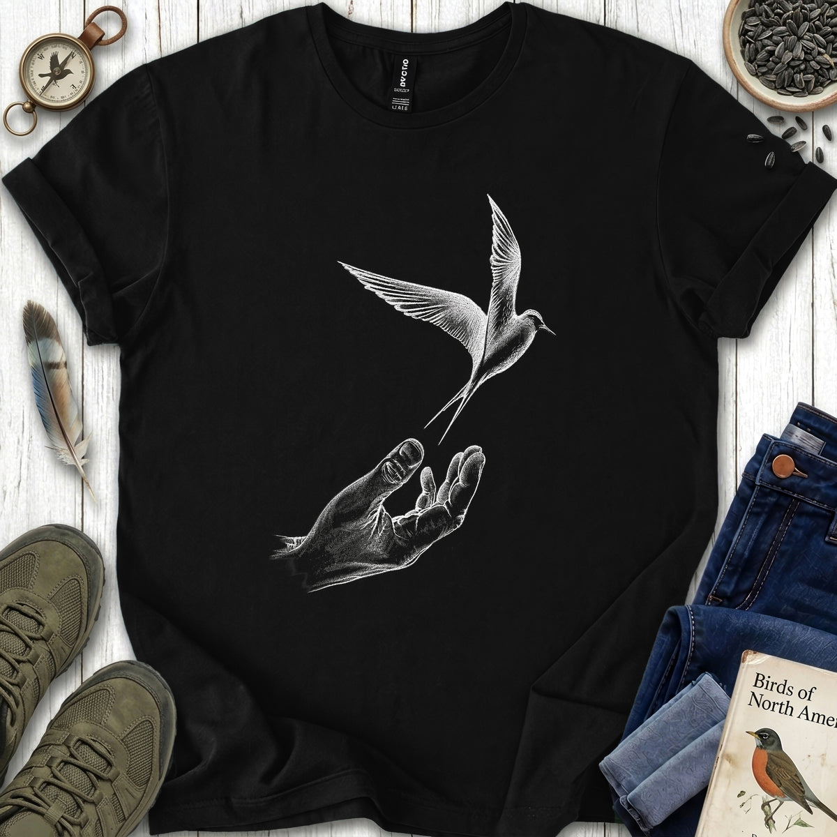Swallow Taking Flight T Shirt