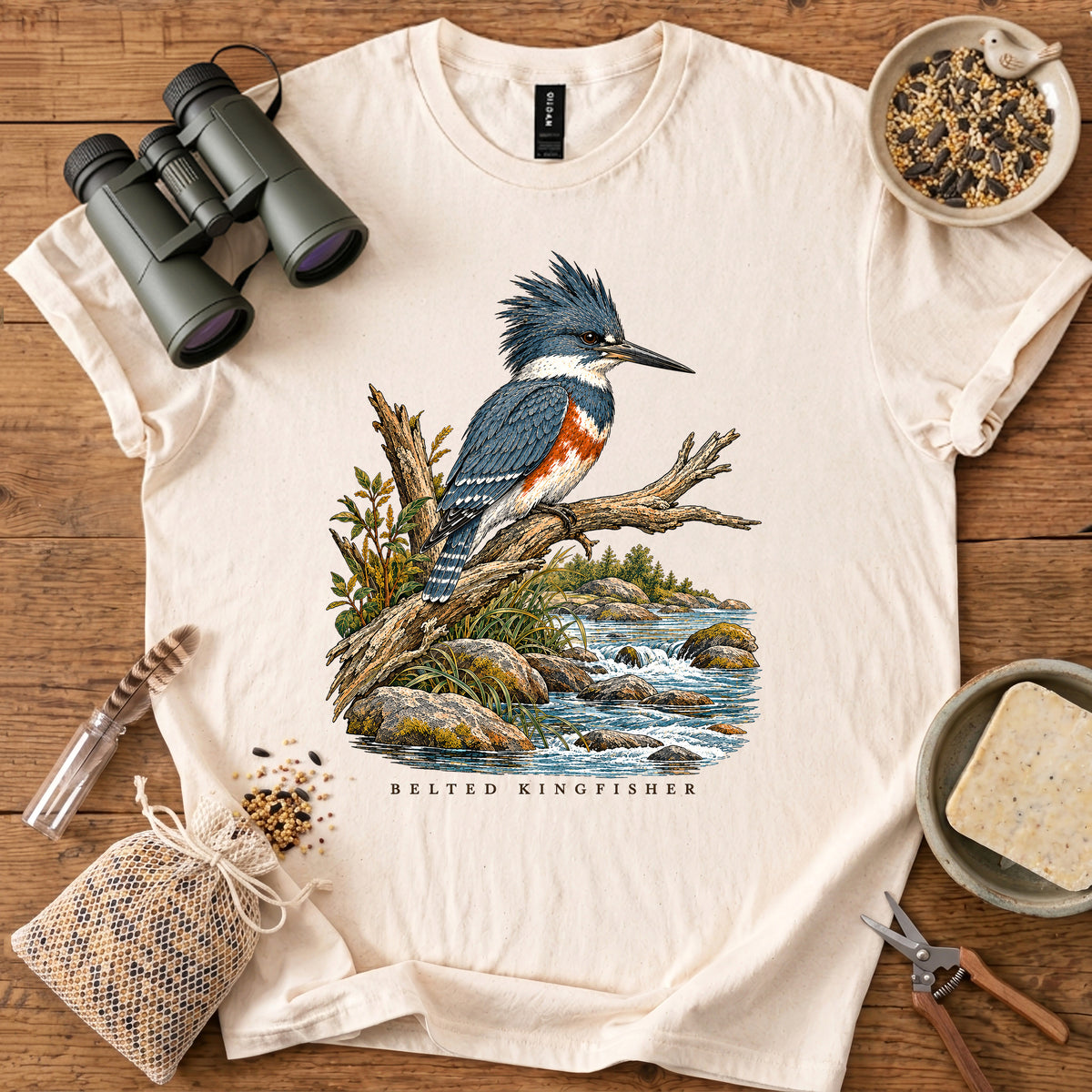 Belted Kingfisher T Shirt