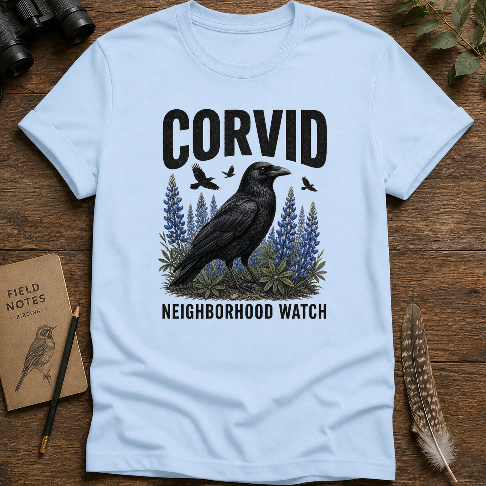 Corvid Neighborhood Watch T Shirt