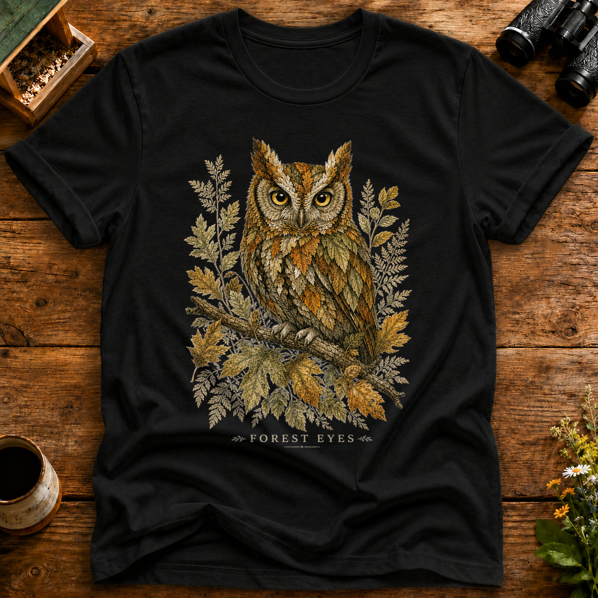 Forest Eyes Owl T Shirt