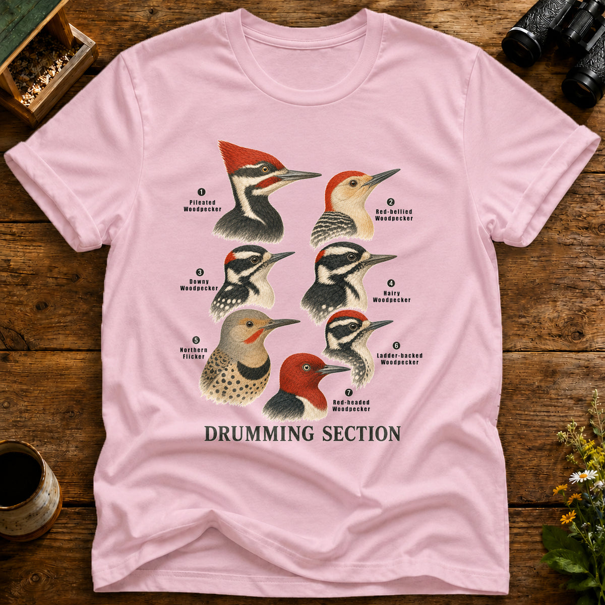 Drumming Section Woodpeckers T Shirt