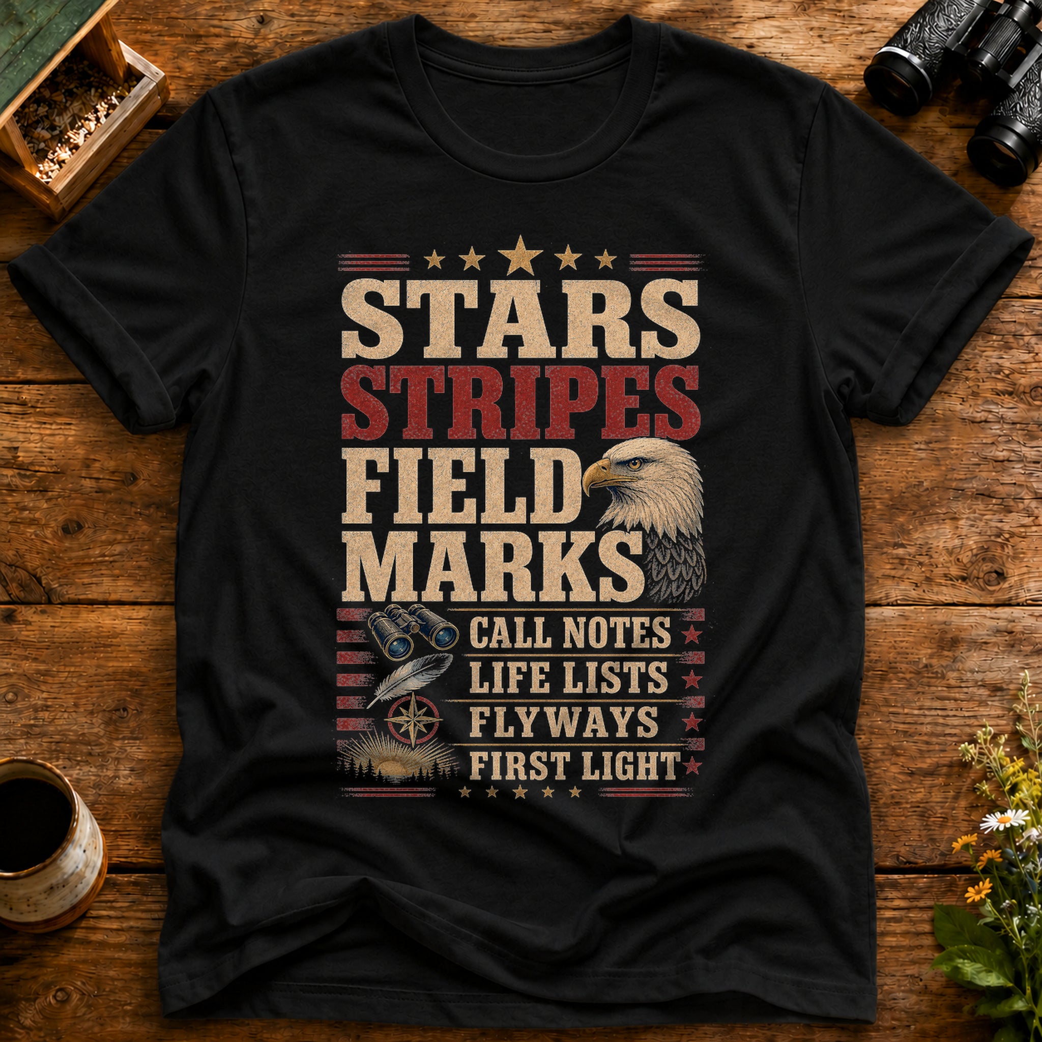 Stars Stripes Field Marks T Shirt