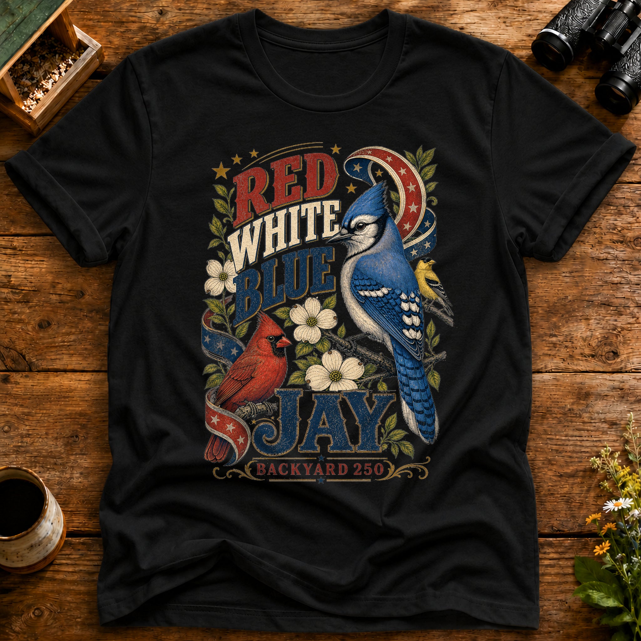 Red White Blue Jay T Shirt