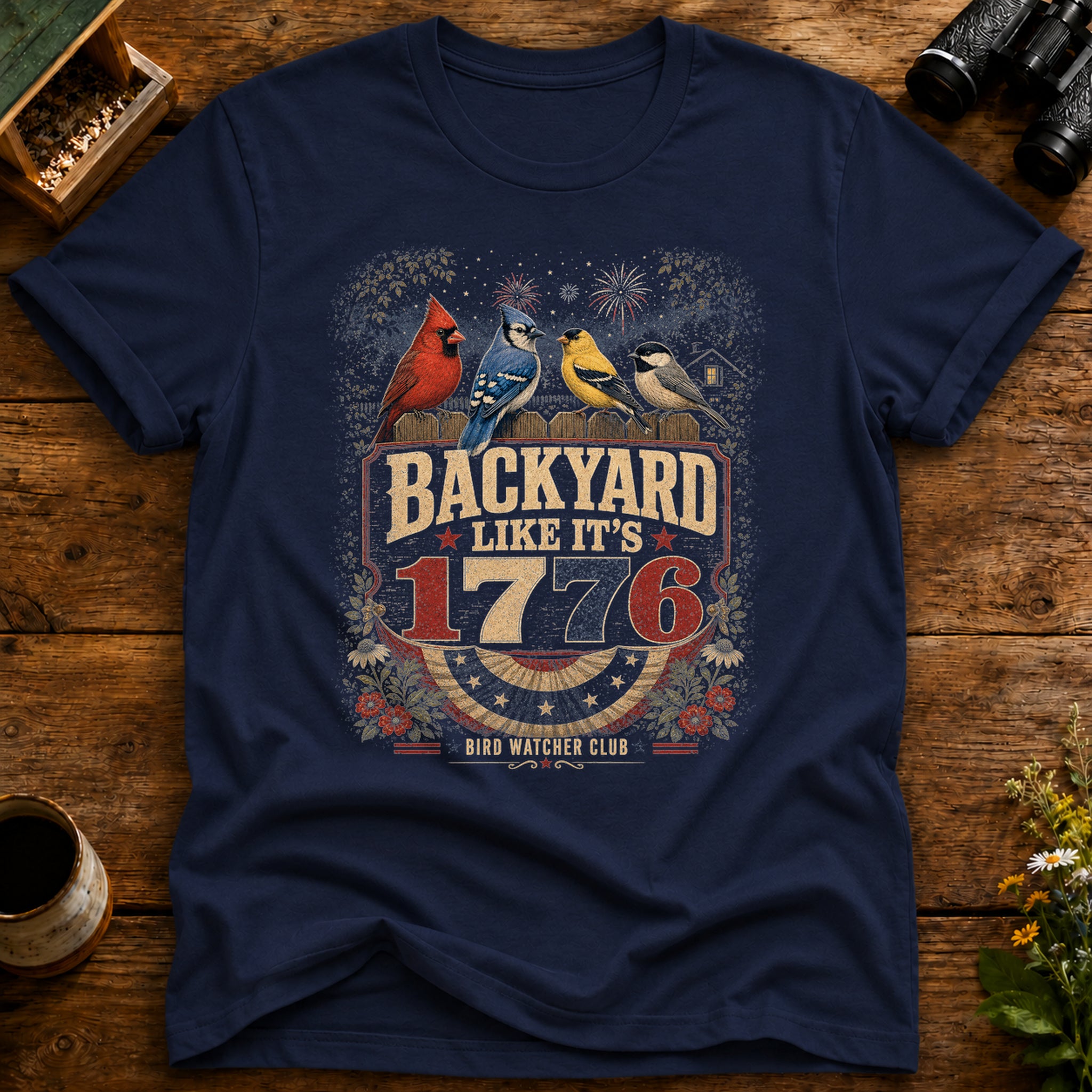 Backyard 1776 Bird Club T Shirt