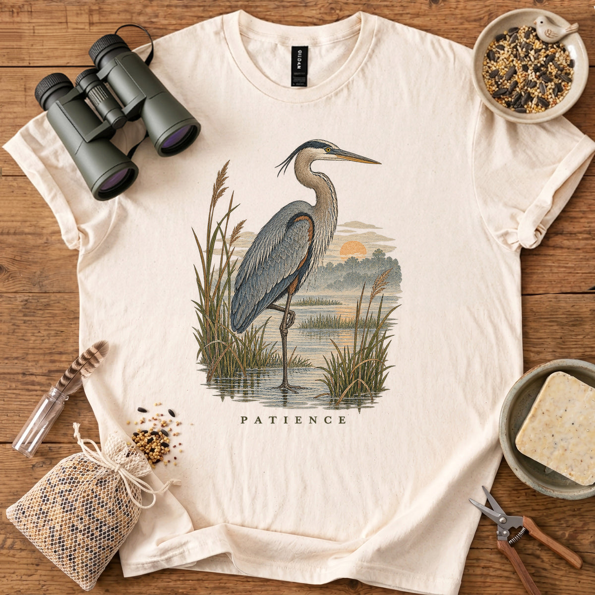 Patience Heron T Shirt