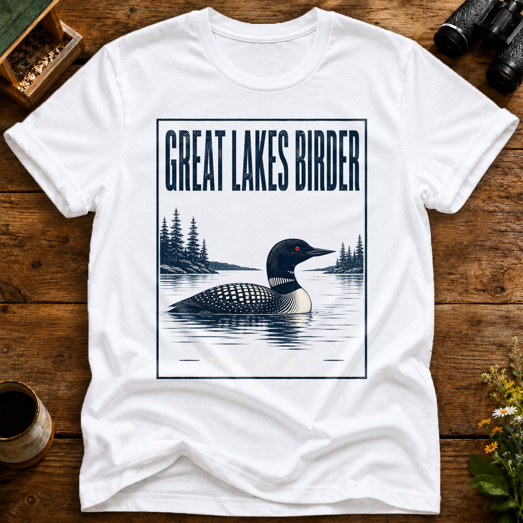 Great Lakes Birder T Shirt