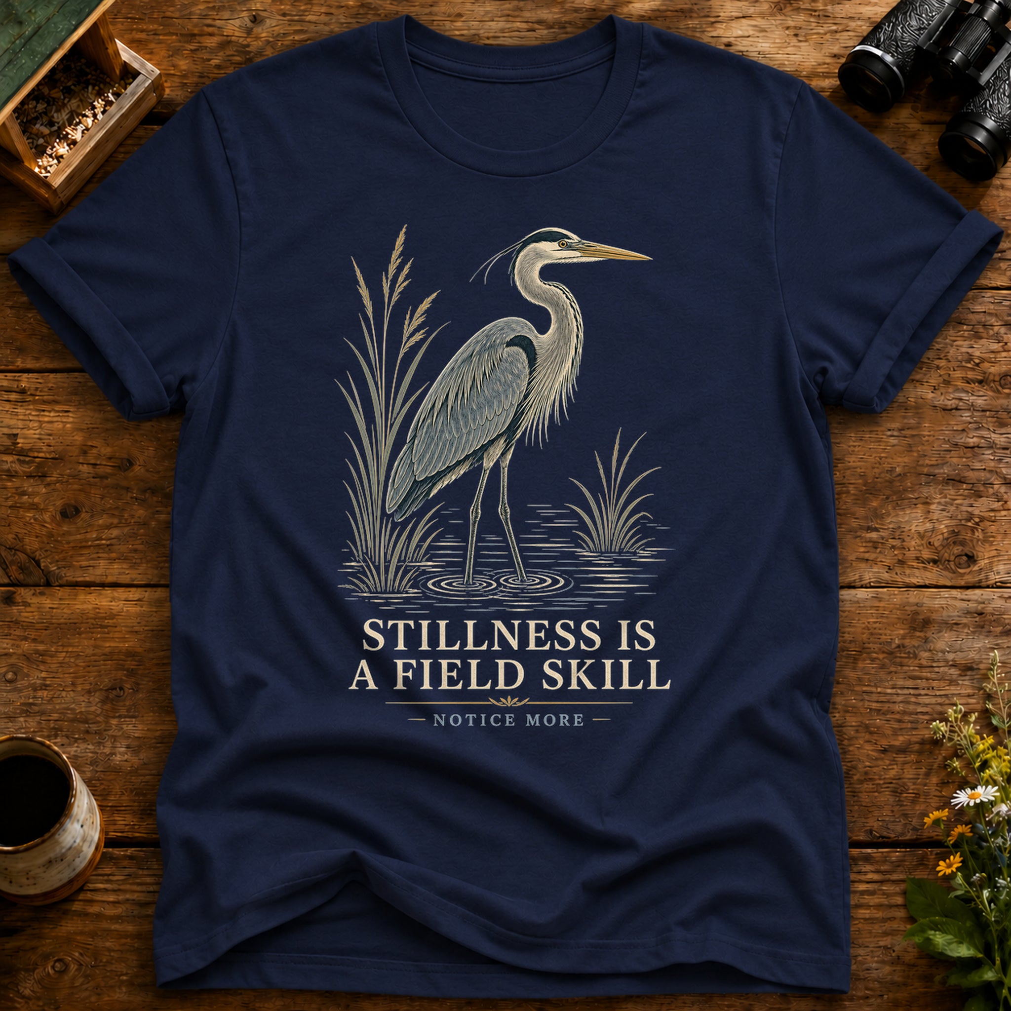 Stillness Is A Field Skill T Shirt