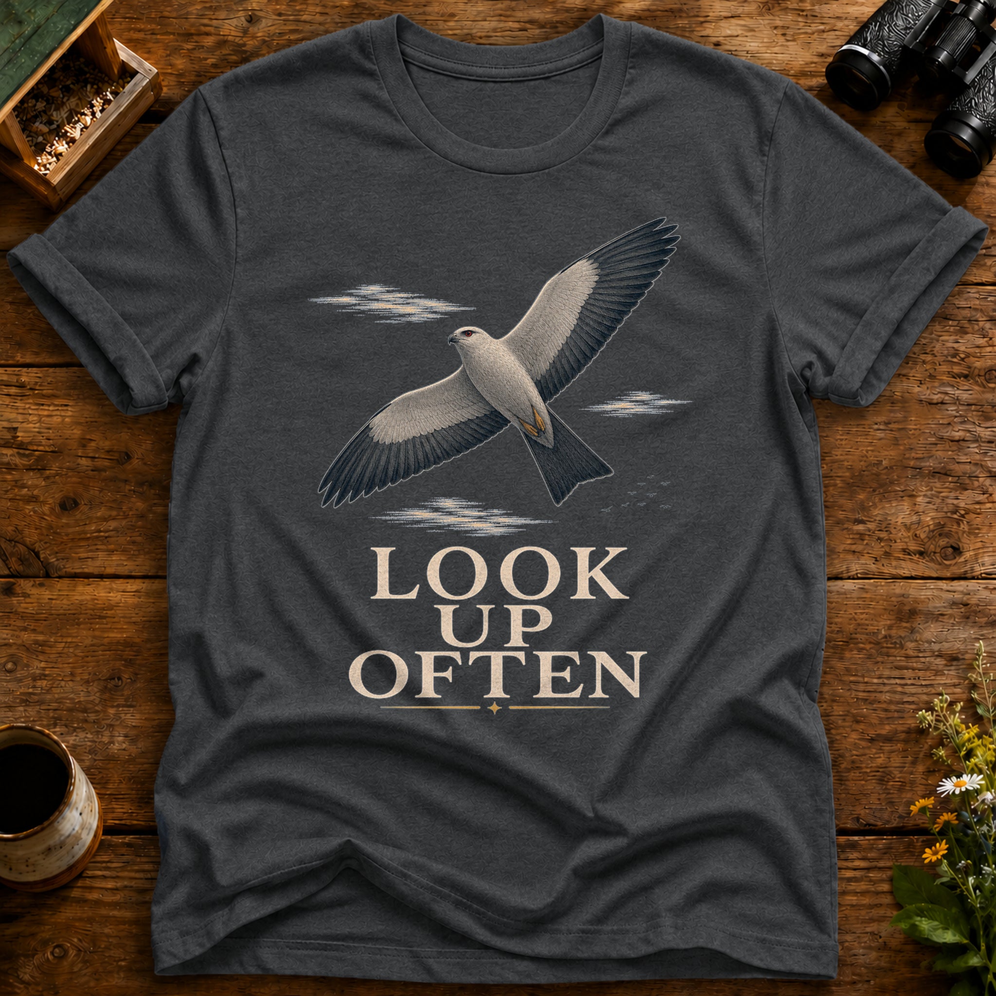 Look Up Often Bird T Shirt