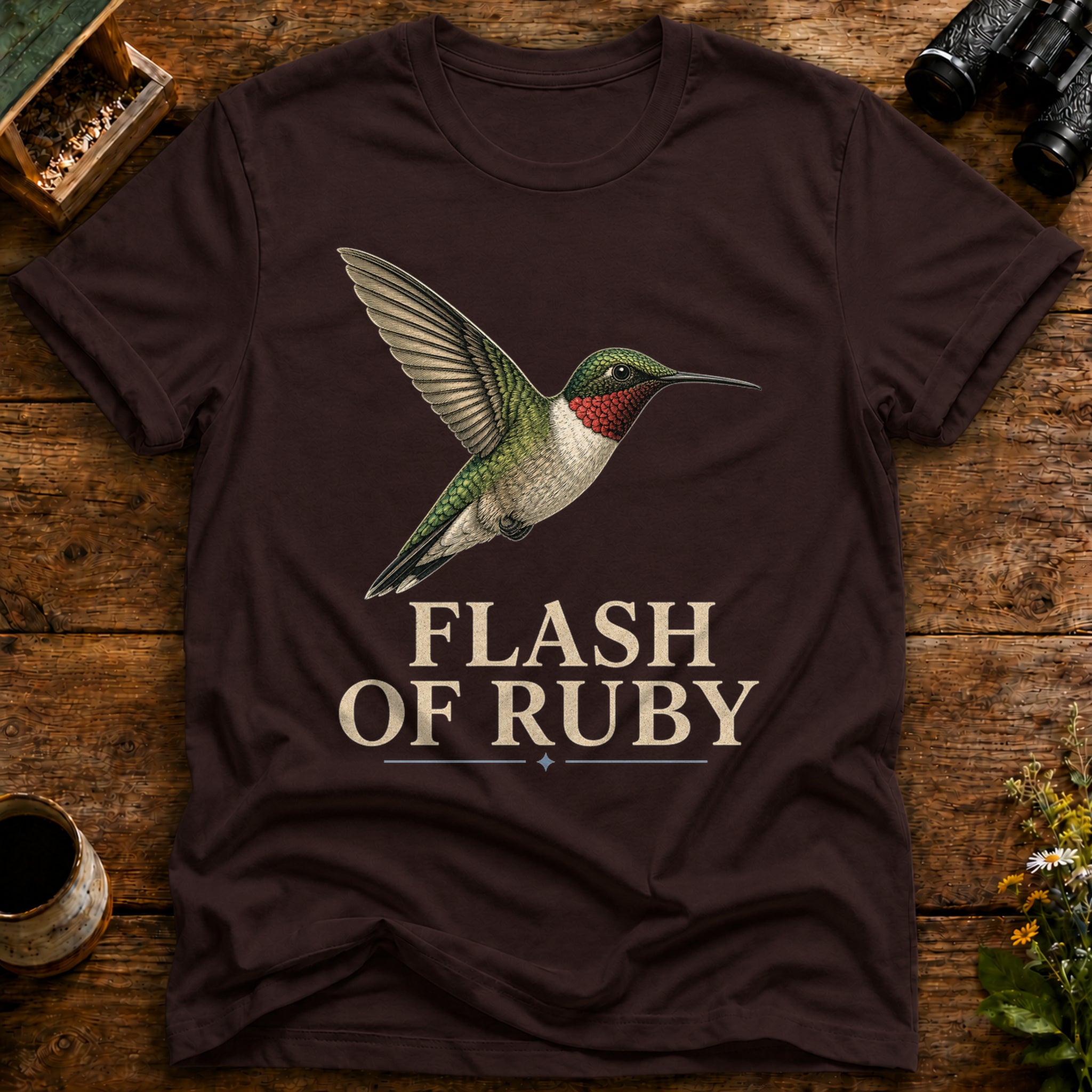 Ruby Throated Hummingbird T Shirt