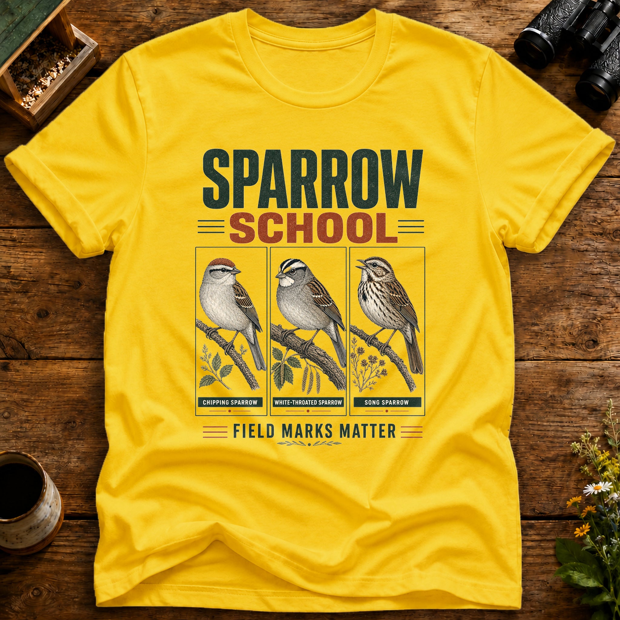 Sparrow School Field Marks T Shirt