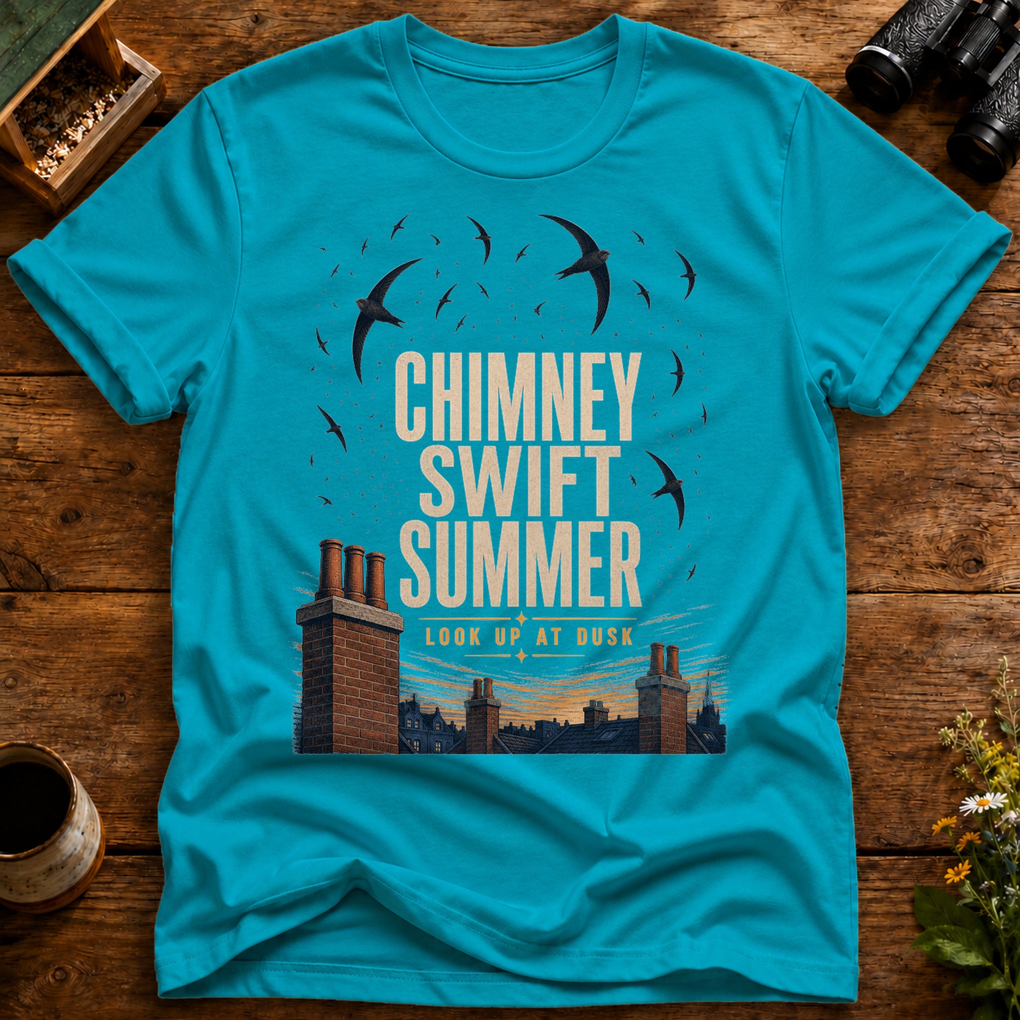Chimney Swift Summer Look Up T Shirt