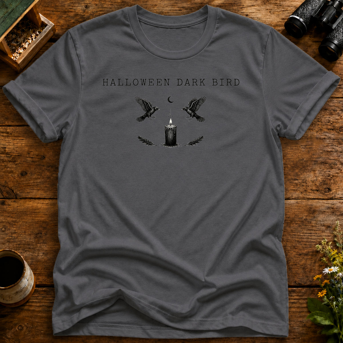 Candlelight Crow Watch T Shirt