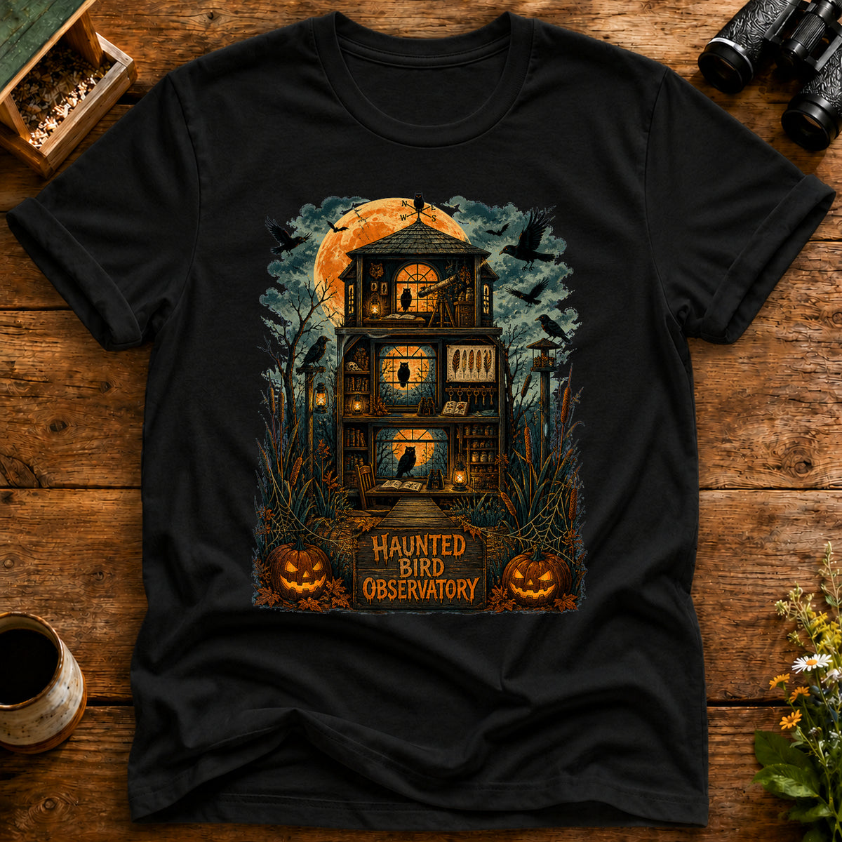 Haunted Bird Observatory T Shirt