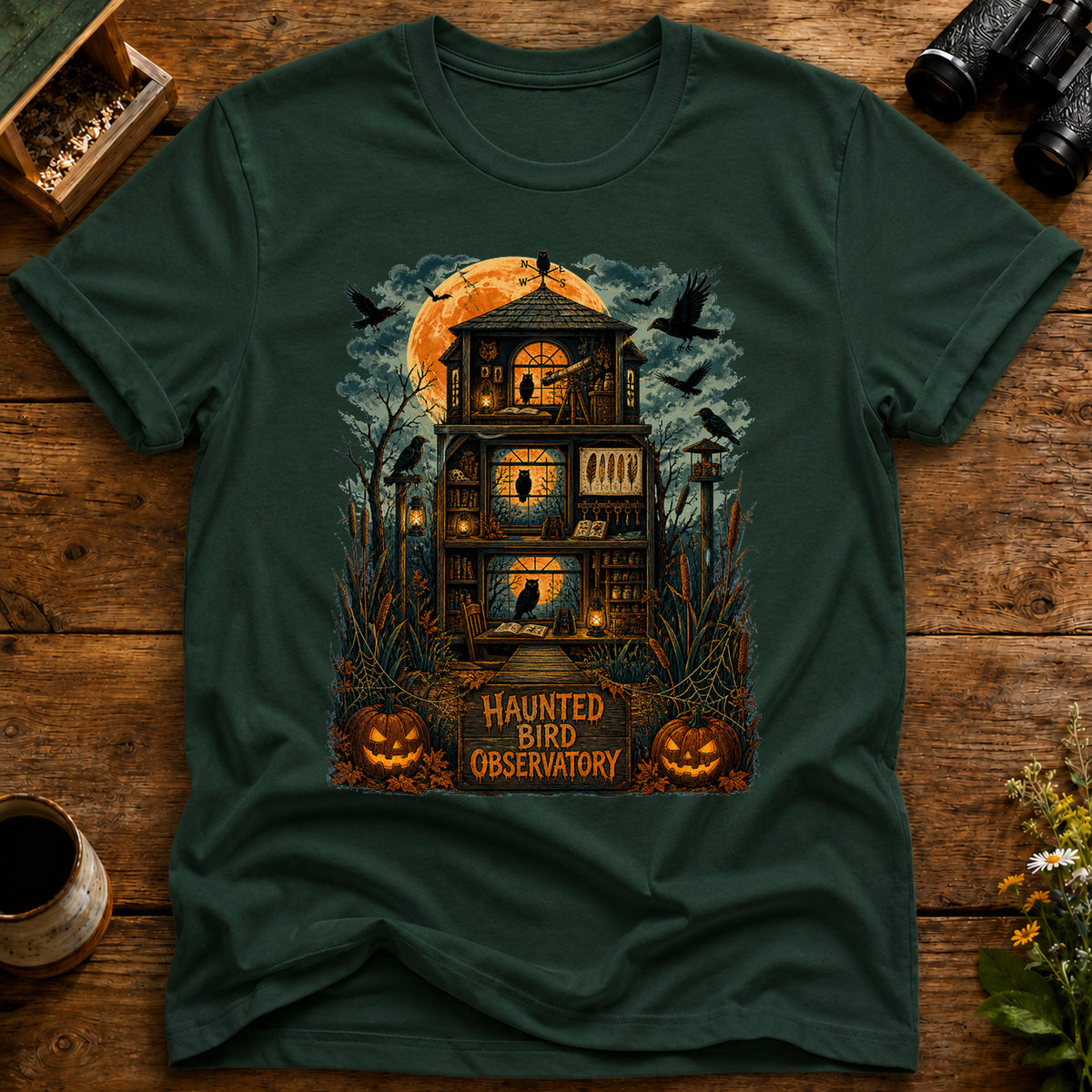 Haunted Bird Observatory T Shirt