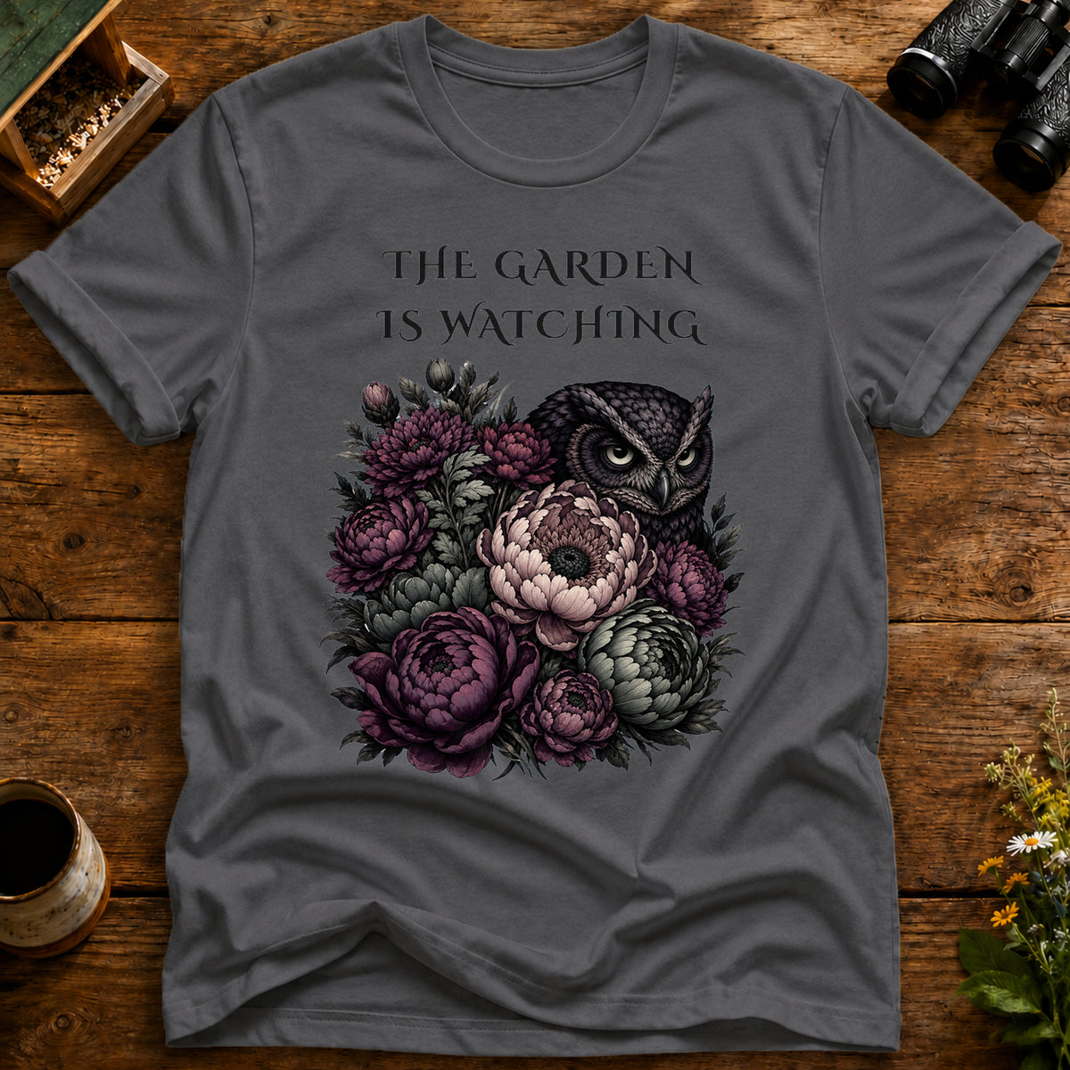 Garden Watch Owl T Shirt