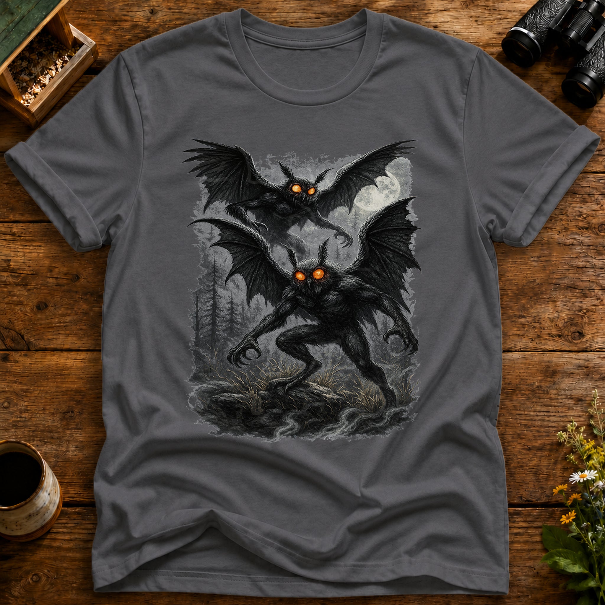 Mothman Moon Watch T Shirt