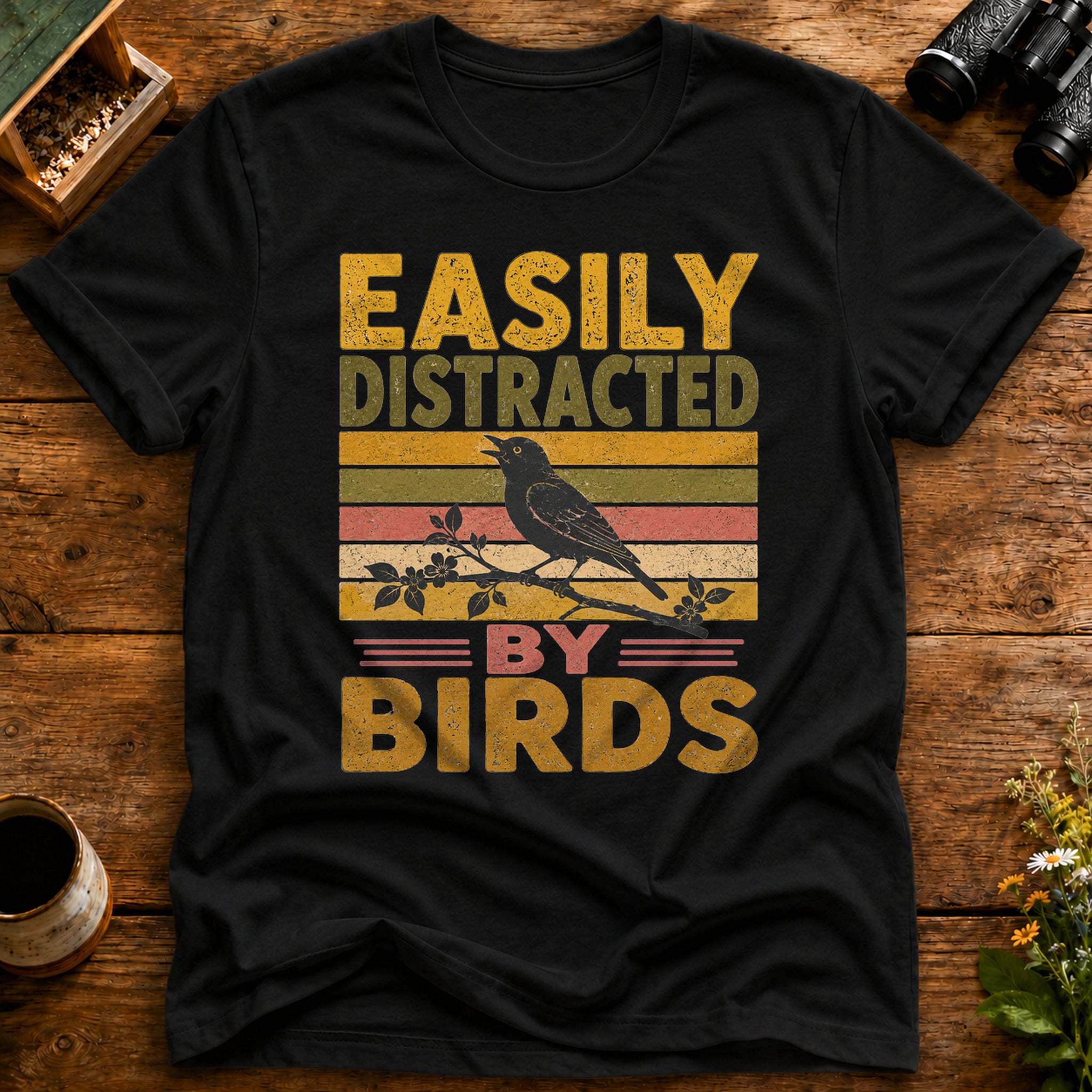 Easily Distracted By Birds T Shirt