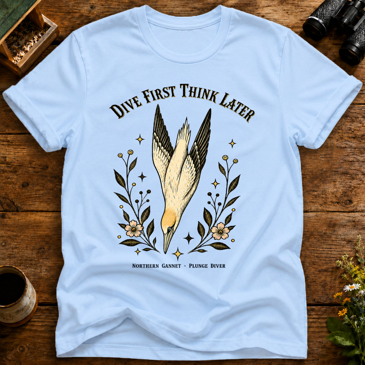 Dive First Think Later T Shirt