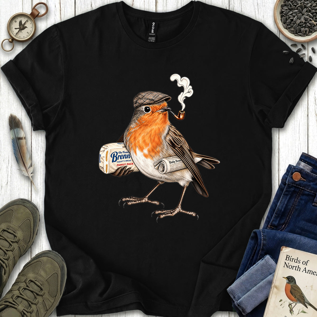 Flat Cap Robin T Shirt