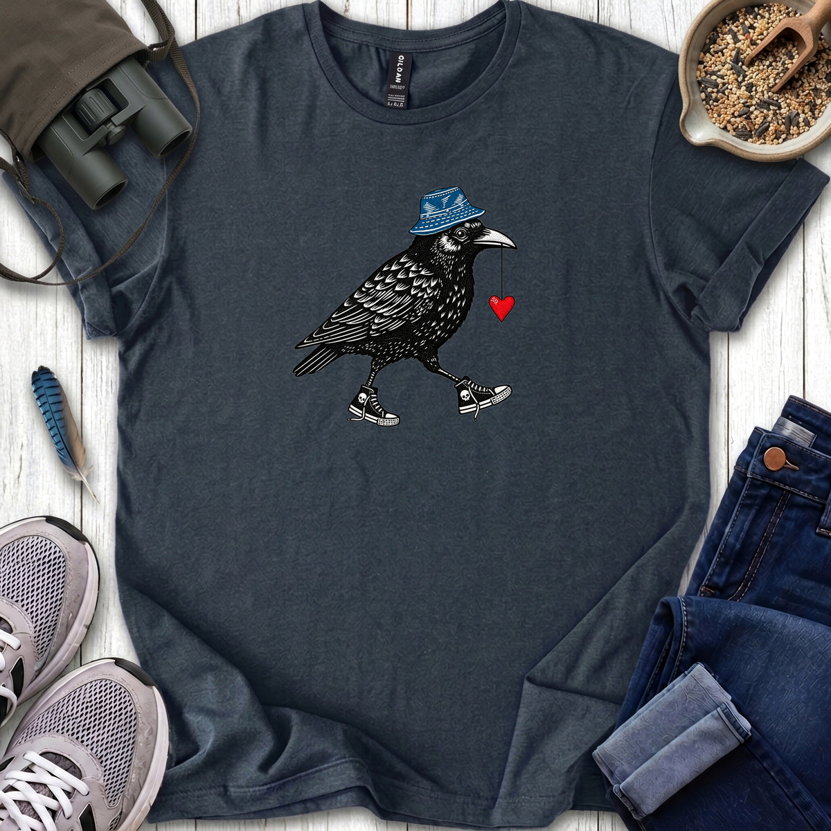 Sneaker Crow Heart T Shirt