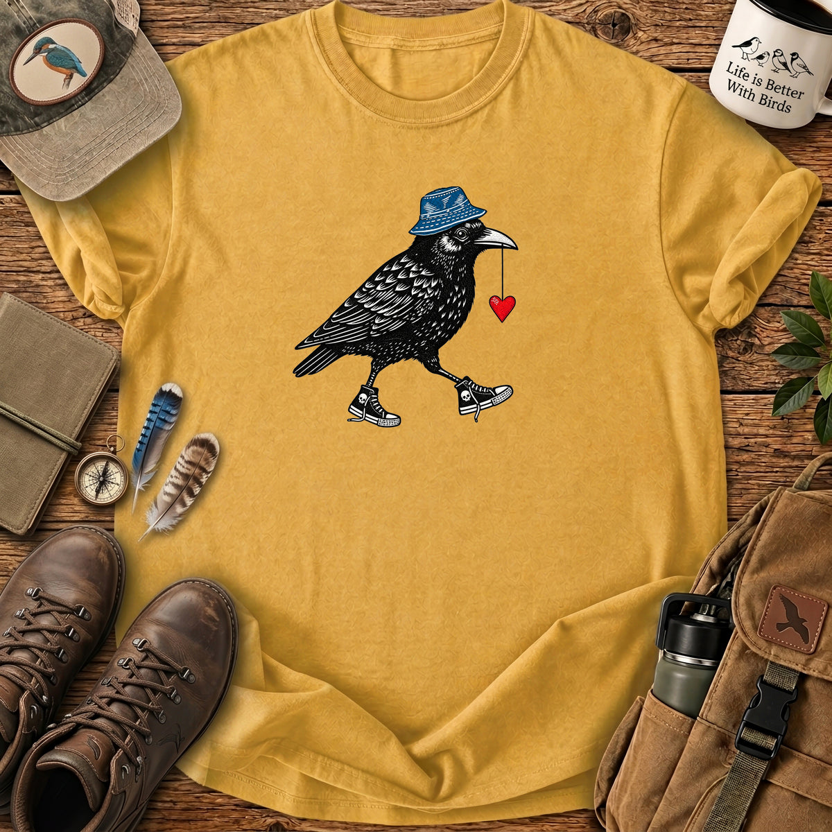 Sneaker Crow Heart T Shirt