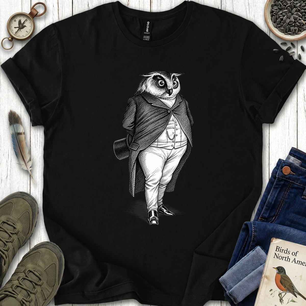 Dapper Owl Tailcoat T Shirt