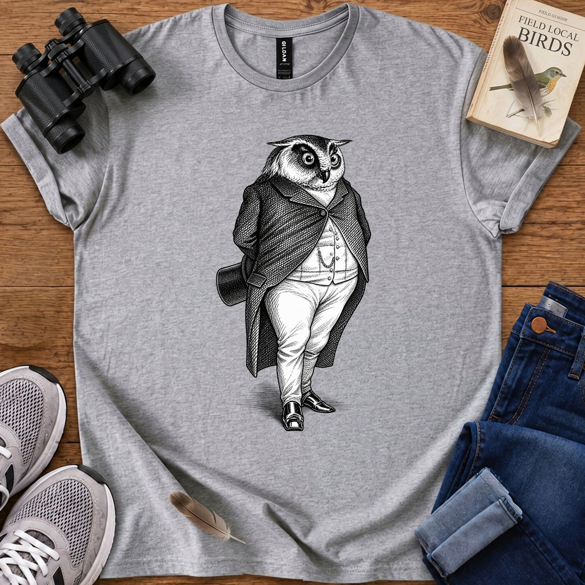 Dapper Owl Tailcoat T Shirt