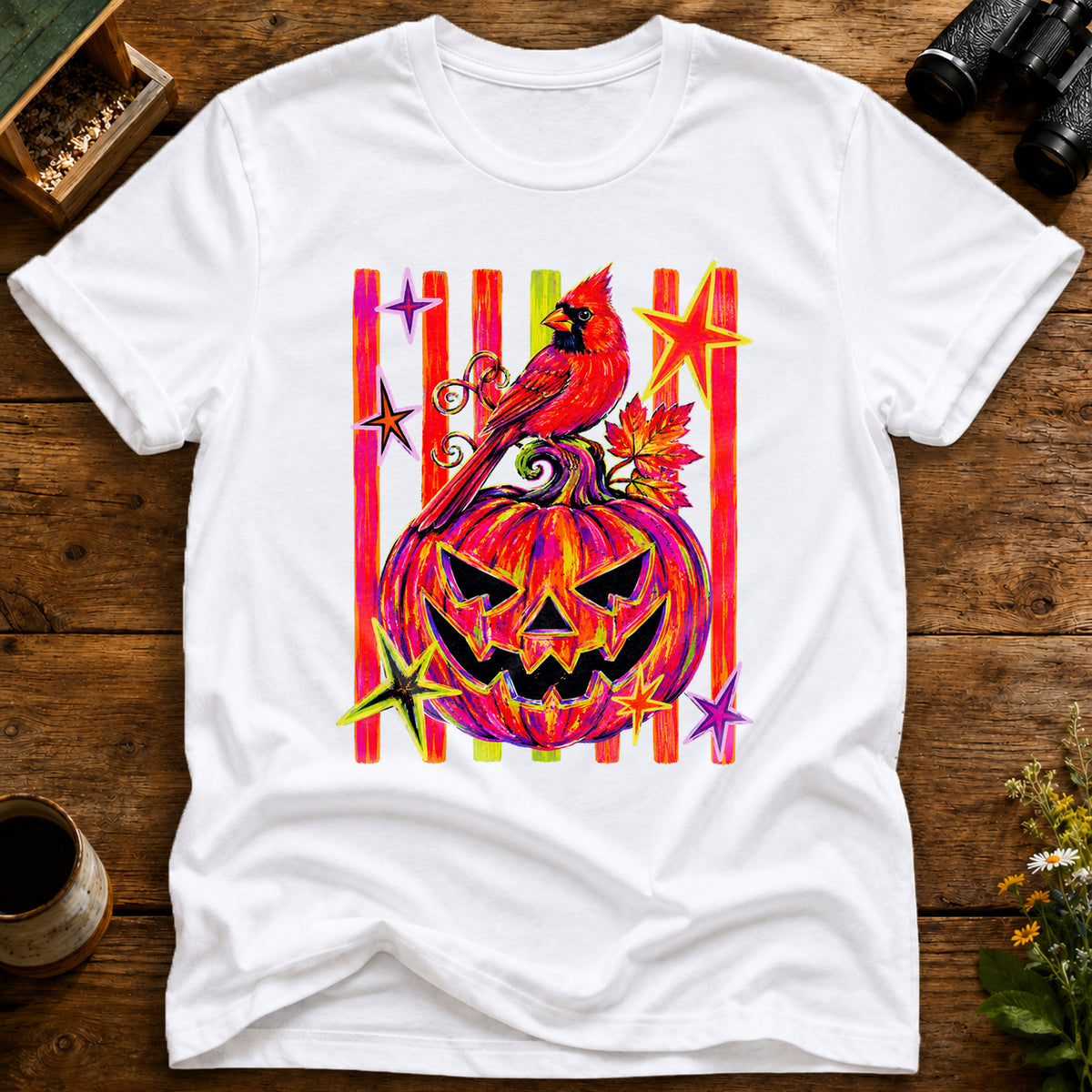Cardinal Jack O Lantern Tee
