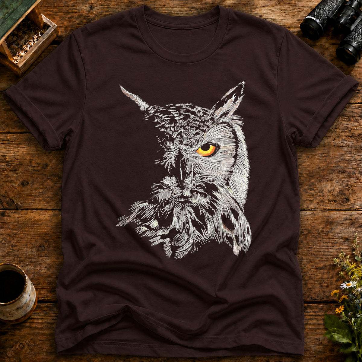 Fierce Owl Gaze T Shirt