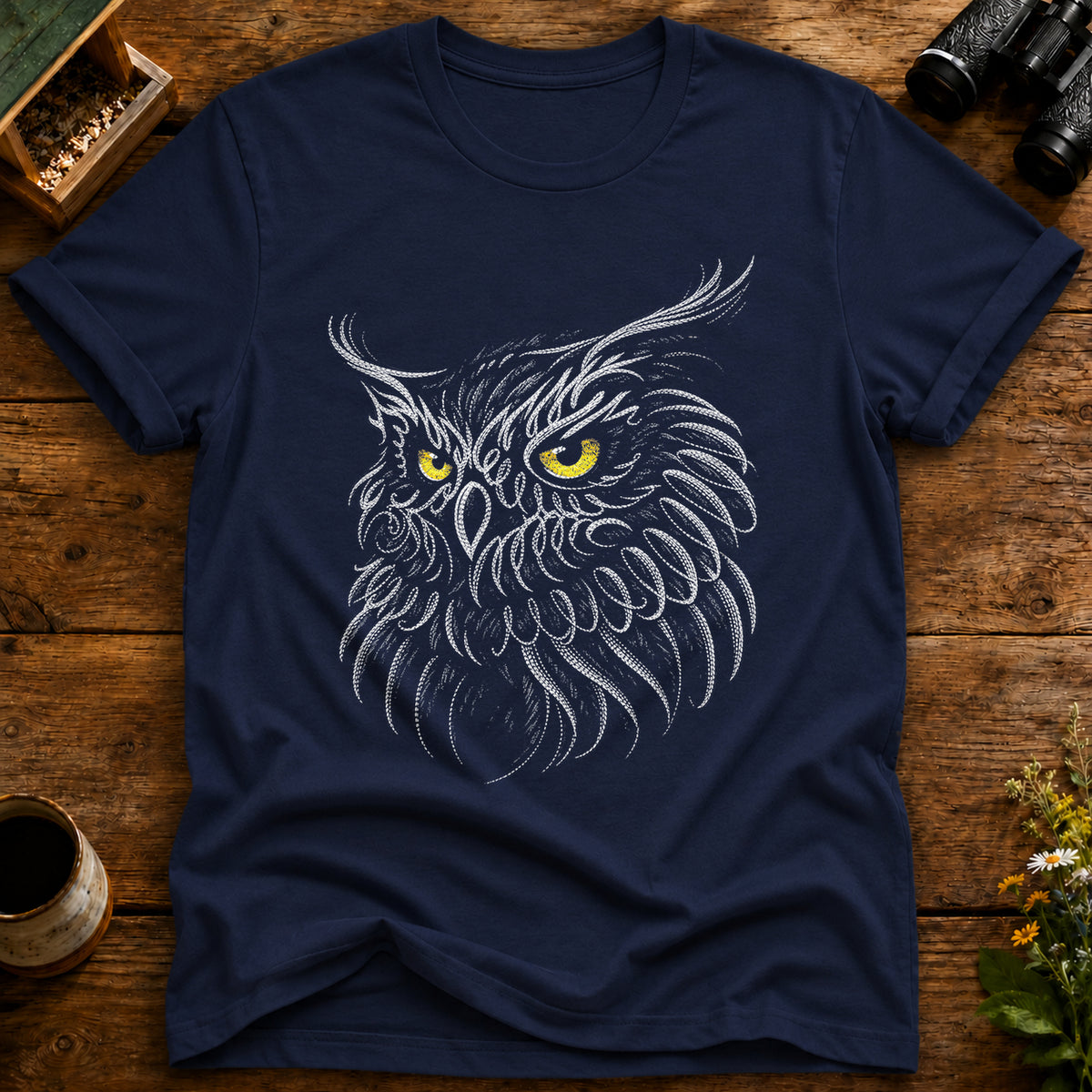 Intense Gaze Owl T Shirt