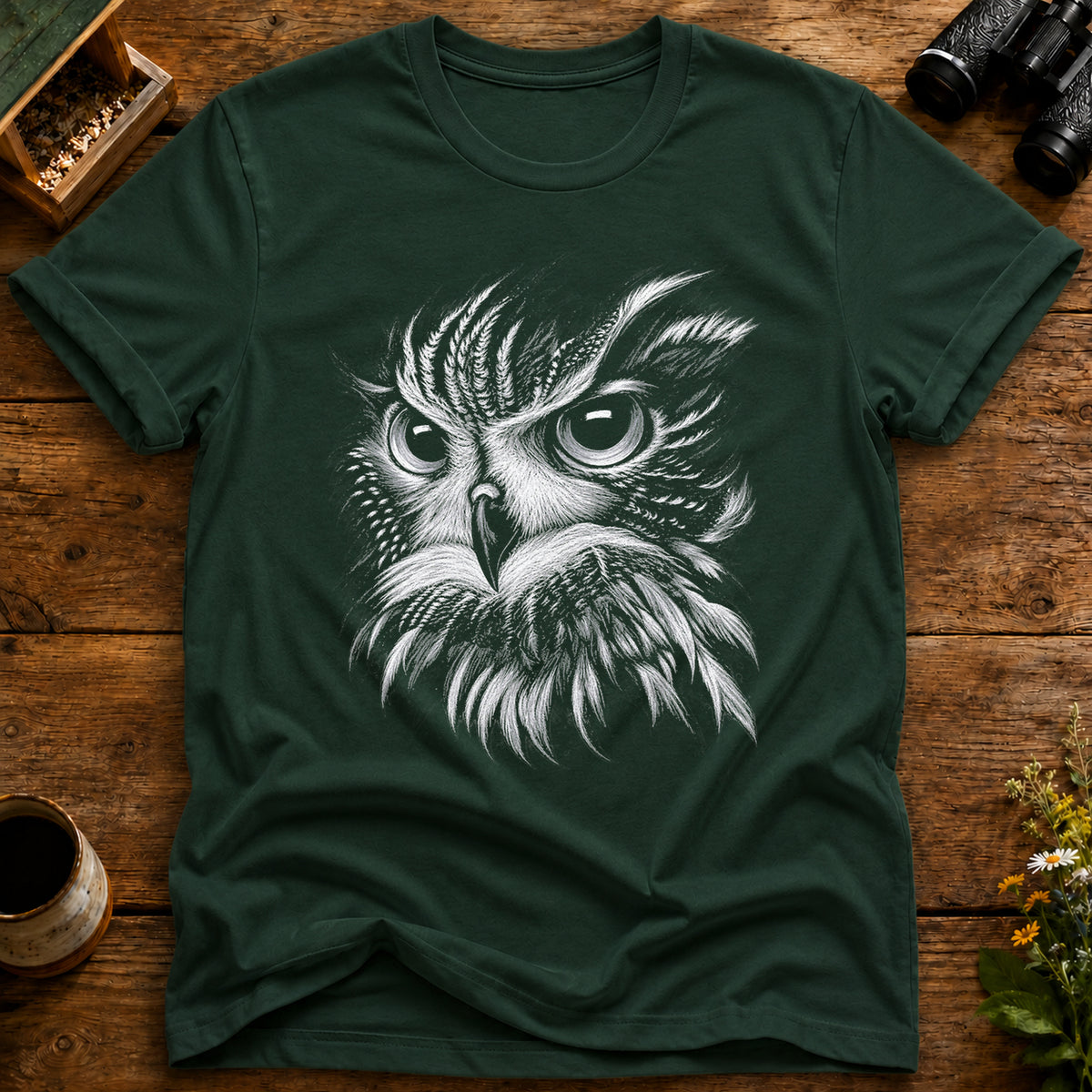 Intense Owl Gaze T Shirt