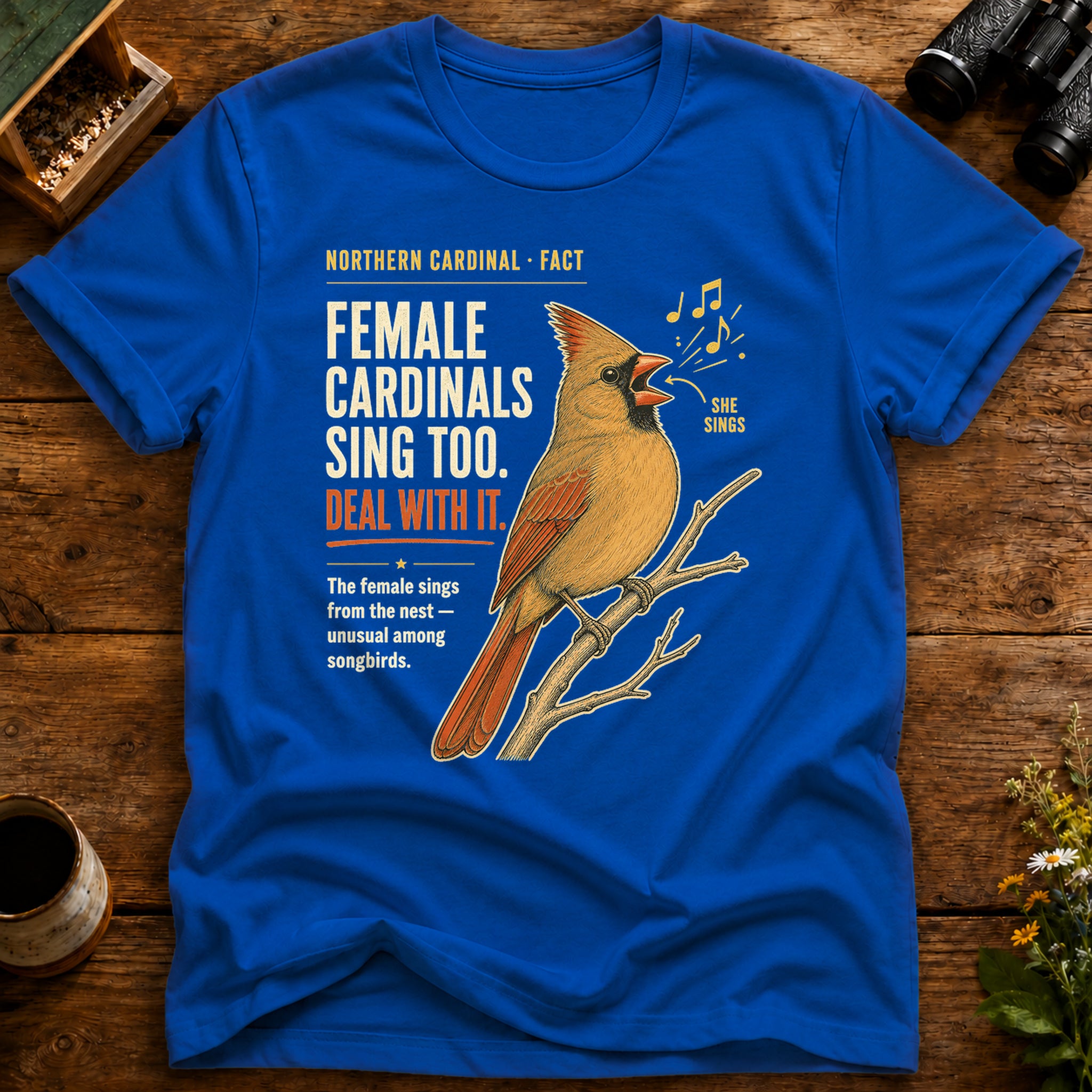 Female Cardinals Sing Too T Shirt