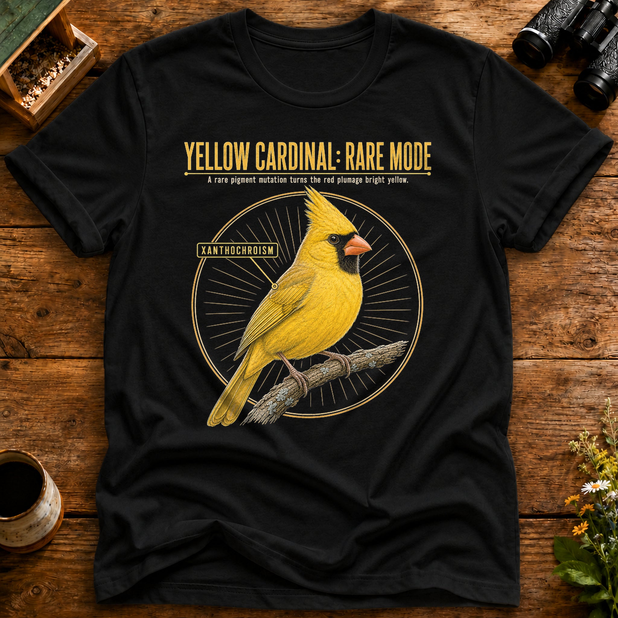 Yellow Cardinal Rare Mode T Shirt