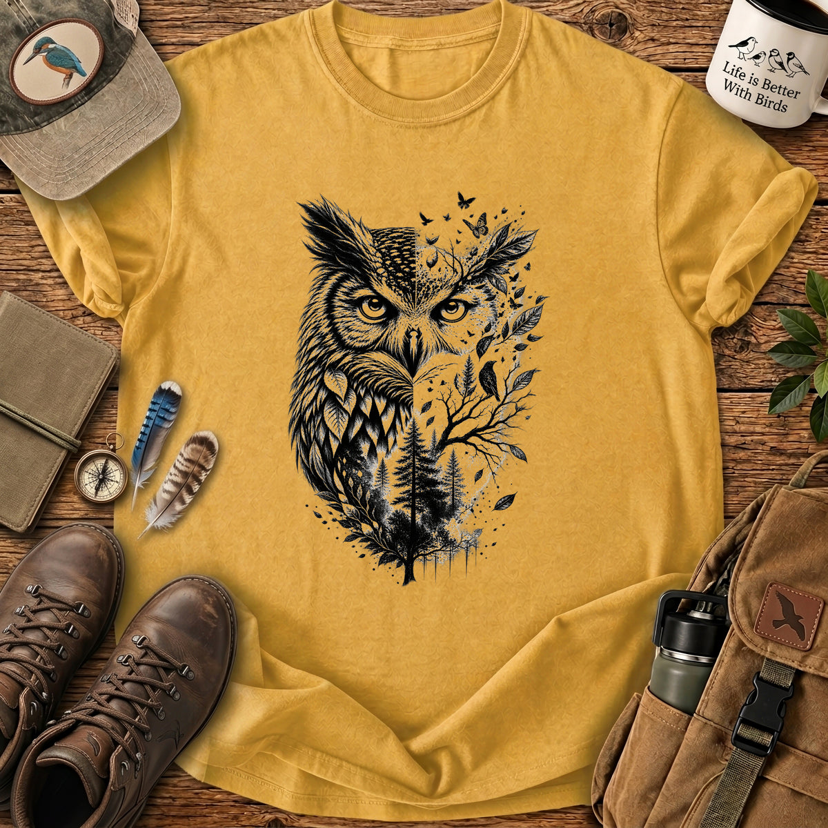 Forest Guardian Owl T Shirt