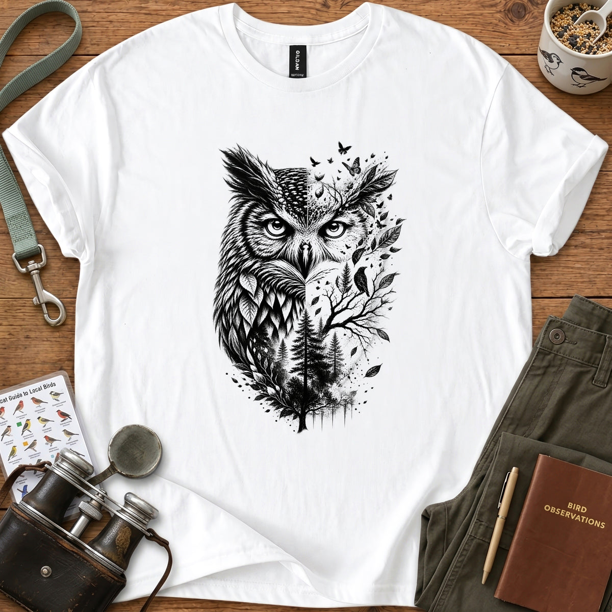Forest Guardian Owl T Shirt
