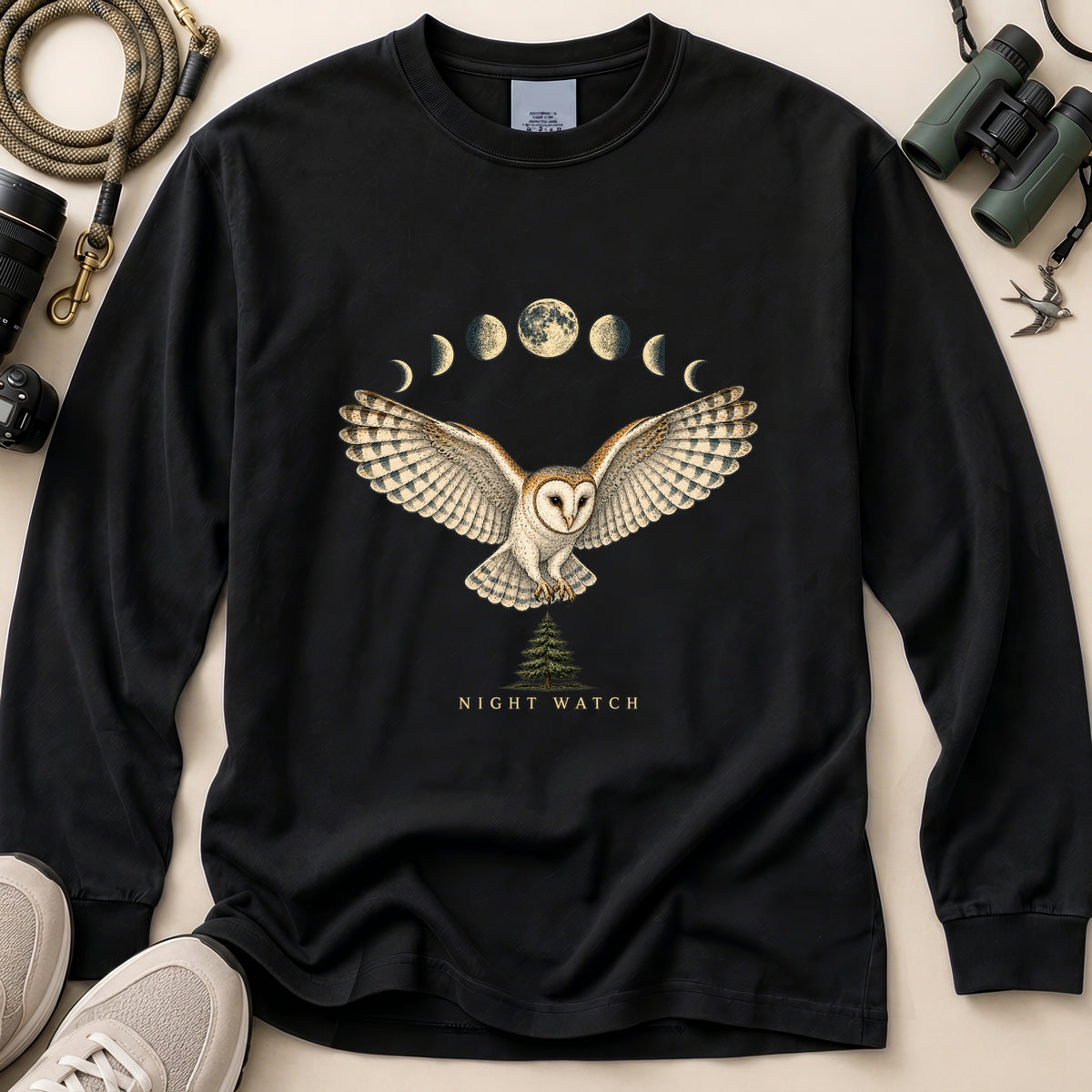 Barn Owl Night Watch T Shirt
