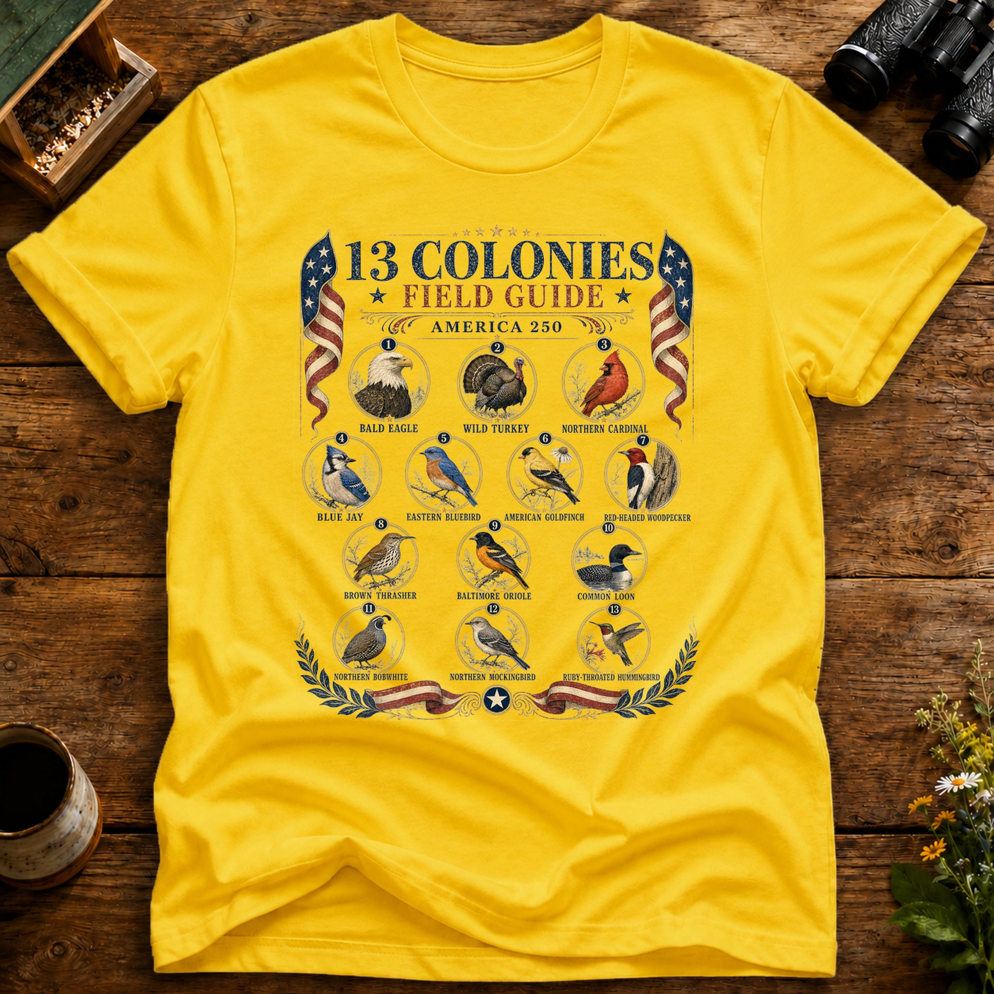 13 Colonies Field Guide T Shirt