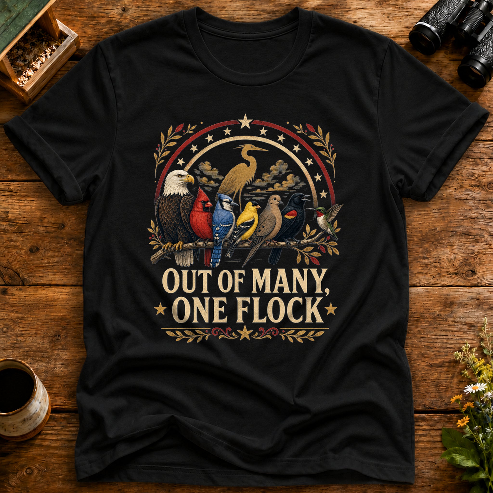 Out of Many One Flock T Shirt