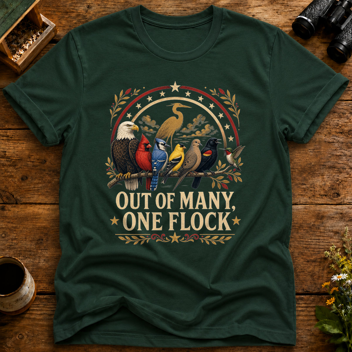 Out of Many One Flock T Shirt